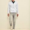 Grey Zippered Hoodie Classic Fruit of the Loom