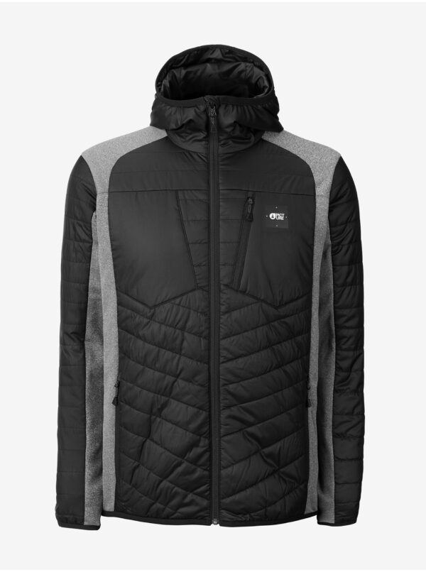 Grey and black men's hooded jacket Picture - Men