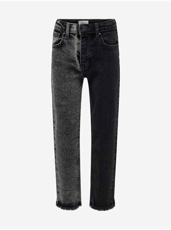 Grey-black girly straight fit jeans ONLY Calla - Girls