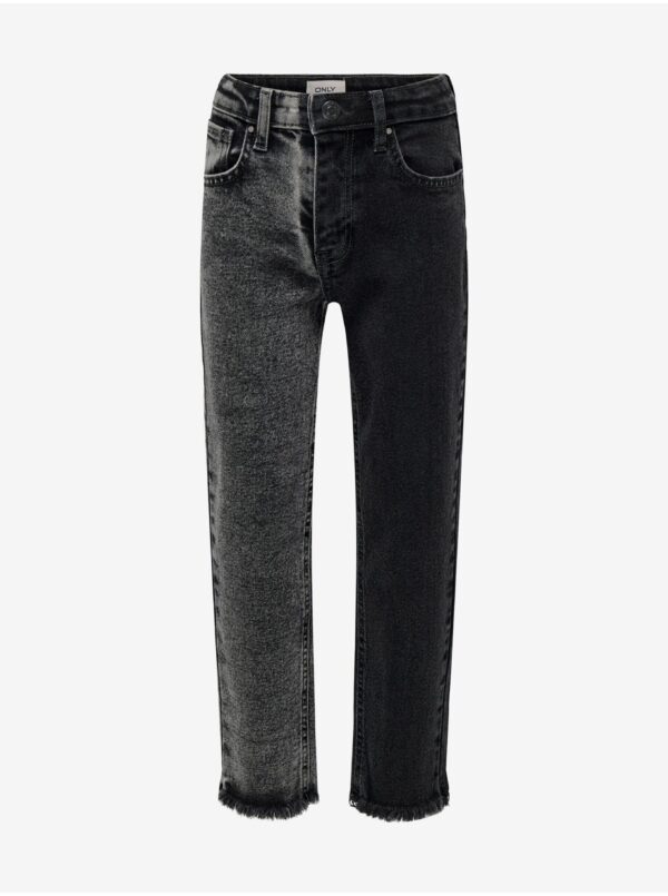 Grey-black girly straight fit jeans ONLY Calla - Girls