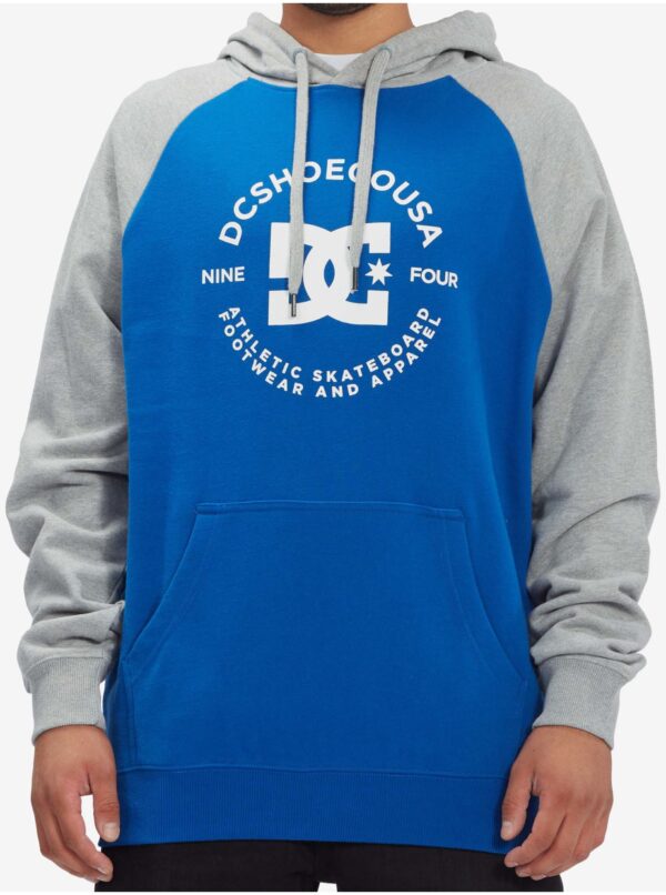 Grey-blue men's hoodie DC - Men