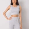 Grey cycling shorts Justine RUE PARIS