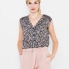 Grey floral top CAMAIEU - Women