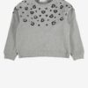 Grey girl's hoodie with decoration name it Negis - unisex