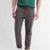 Grey men's chino trousers with linen blend LERROS - Men