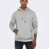 Grey men's hoodie ONLY & SONS Ceres - Men's