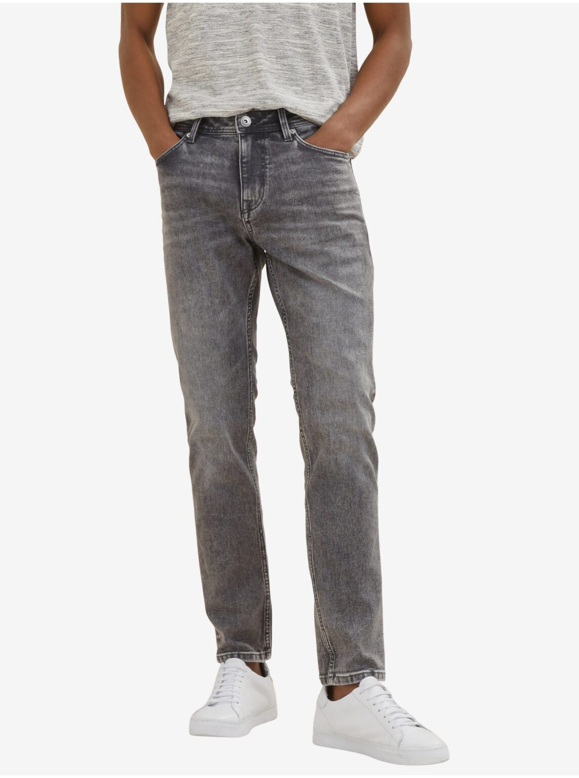 Grey men's slim fit jeans Tom Tailor - Men