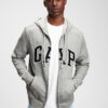Grey men's sweatshirt GAP Logo arch hoodie