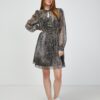 Grey patterned dress Guess Morgane - Women