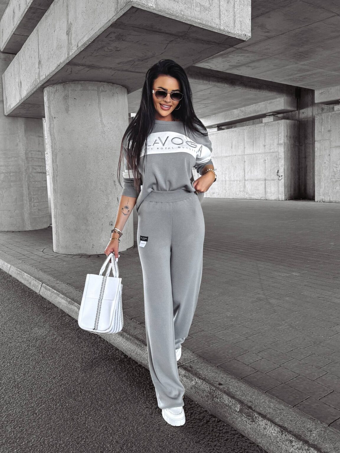 Grey sweater set LUXFORM OLAVOGA