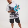 Grey-white boys' T-shirt with print Desigual Mango - Boys