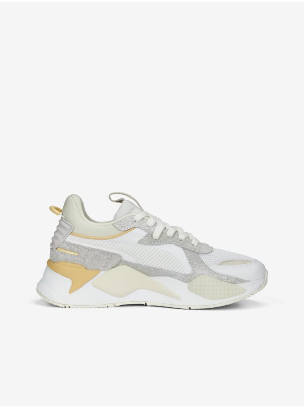 Grey-white women's sneakers with suede details Puma RS-X Thrifted - Women