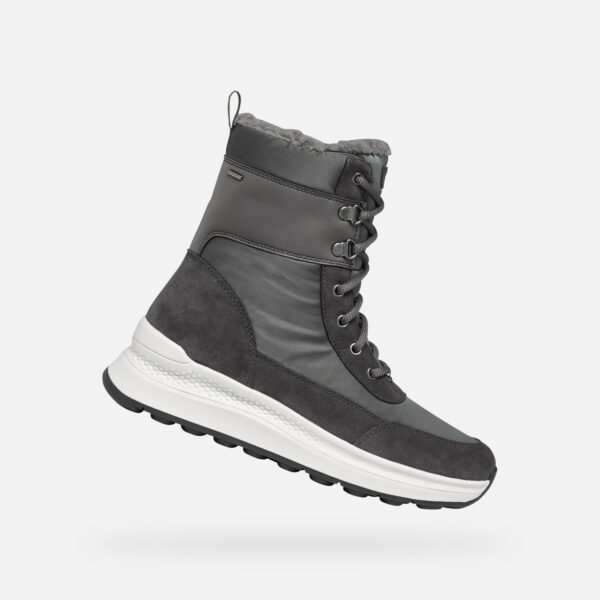 Grey women's ankle boots Geox Spherica Actif X2 - Women's