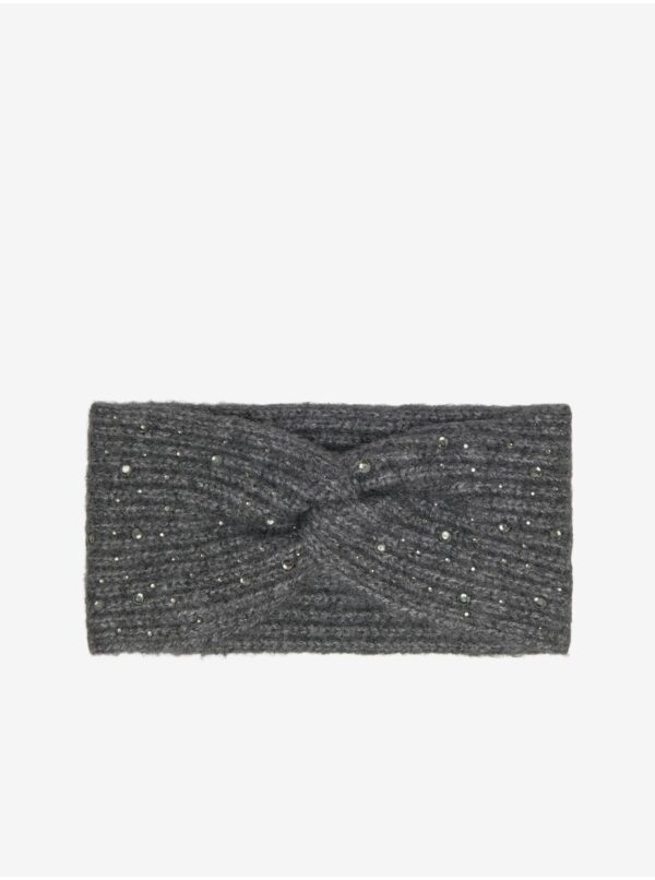 Grey women's knitted headband ONLY Luna - Women's