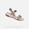 Grey women's sandals Geox Sorapis + Grip - Women's