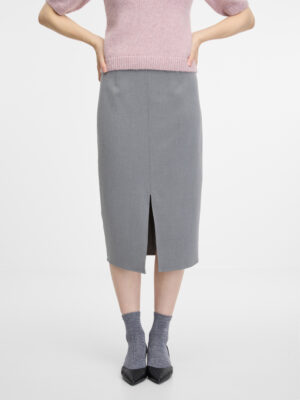 Grey women's sheath midi skirt ORSAY - Women's