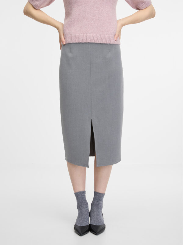 Grey women's sheath midi skirt ORSAY - Women's