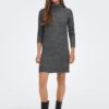 Grey women's striped sweater dress JDY Elanor - Women's