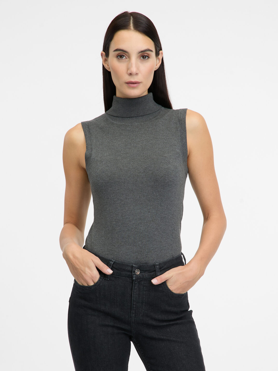 Grey women's turtleneck sweater ORSAY - Women's