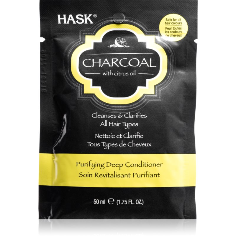 HASK Charcoal with Citrus Oil mélyen tápláló kondicionáló a fej bőrsejtjeinek megújítására 50 ml-Ár