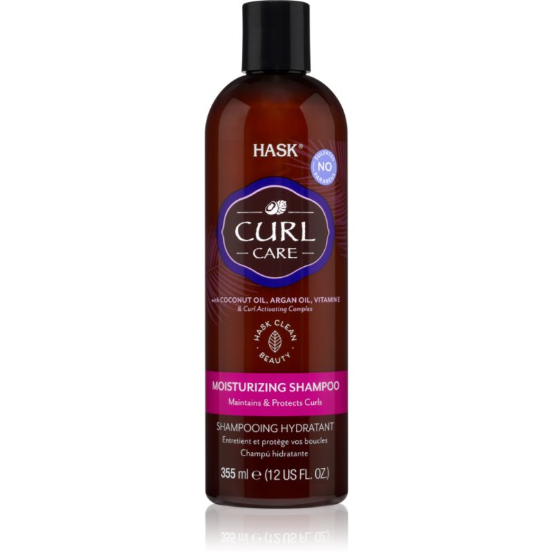 HASK Curl Care hidratáló sampon hullámos és göndör hajra 355 ml-Ár