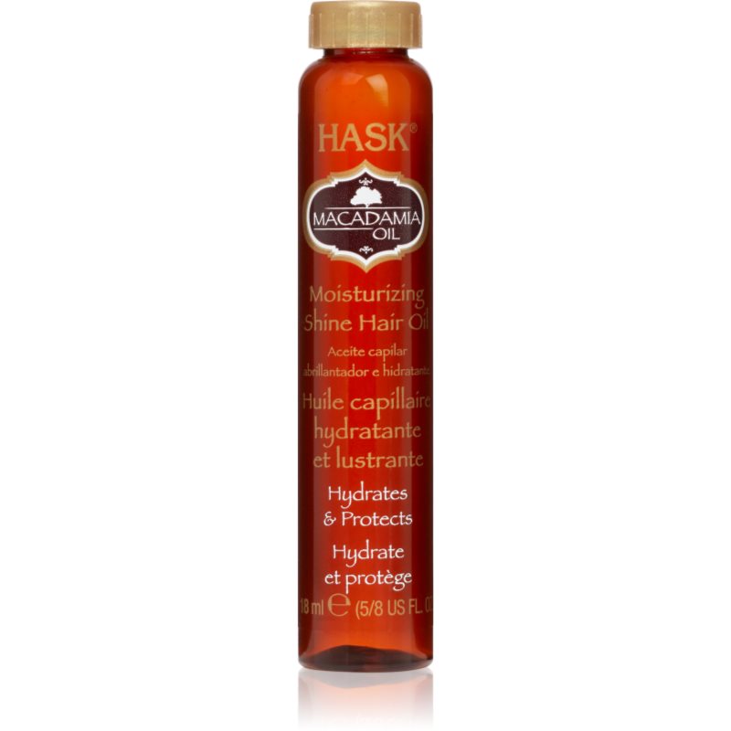 HASK Macadamia Oil hidratáló olaj a fénylő és selymes hajért 18 ml-Ár