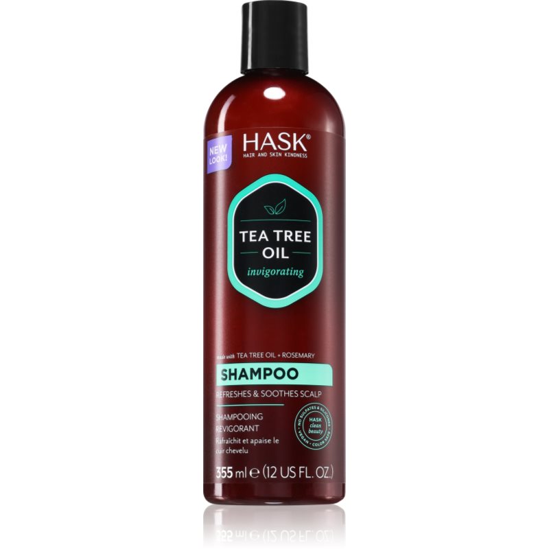 HASK Tea Tree Oil & Rosemary frissítő sampon száraz