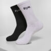 HI - Bye Socks Short Pack 2-Pack Black/White