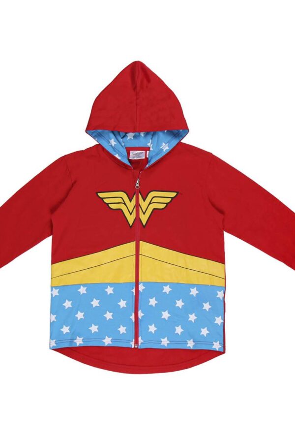 HOODIE COTTON BRUSHED WONDER WOMAN