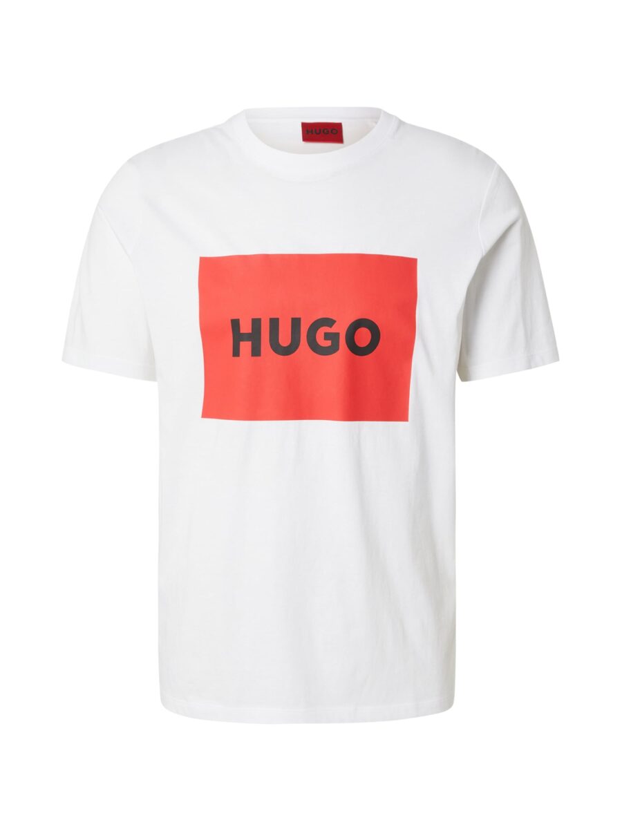 HUGO Póló 'Dulive222'  piros / fekete / fehér-hu