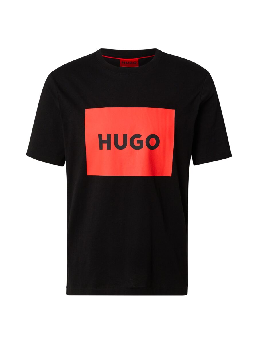 HUGO Póló 'Dulive222'  világospiros / fekete-hu