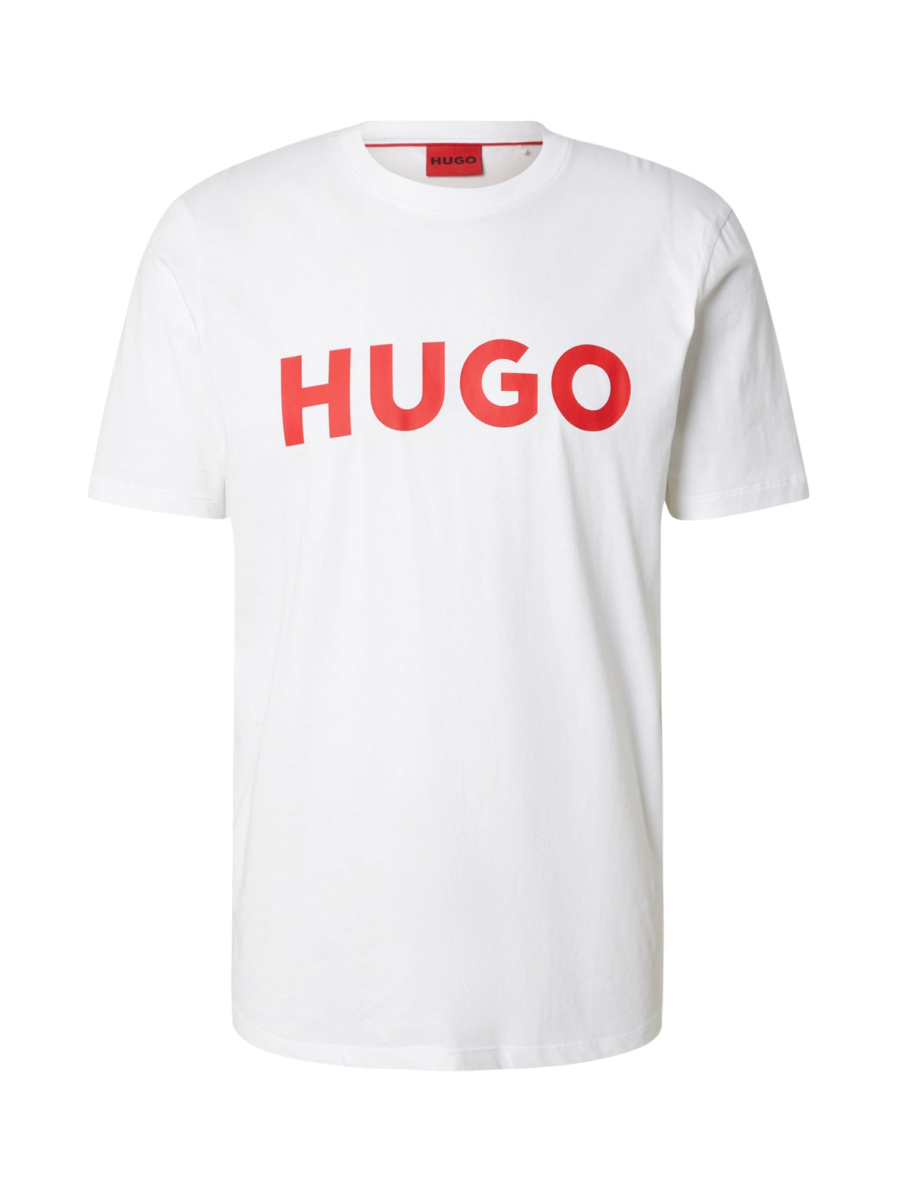 HUGO Póló 'Dulivio'  piros / fehér-Hungary