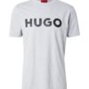 HUGO Póló 'Dulivio'  szürke melír / fekete-hu