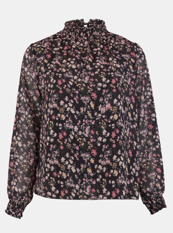 Haily ́s Black Floral Loose Blouse Hailys - Women