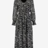 Haily ́s Black patterned maxi-dresses Hailys Zebra - Women