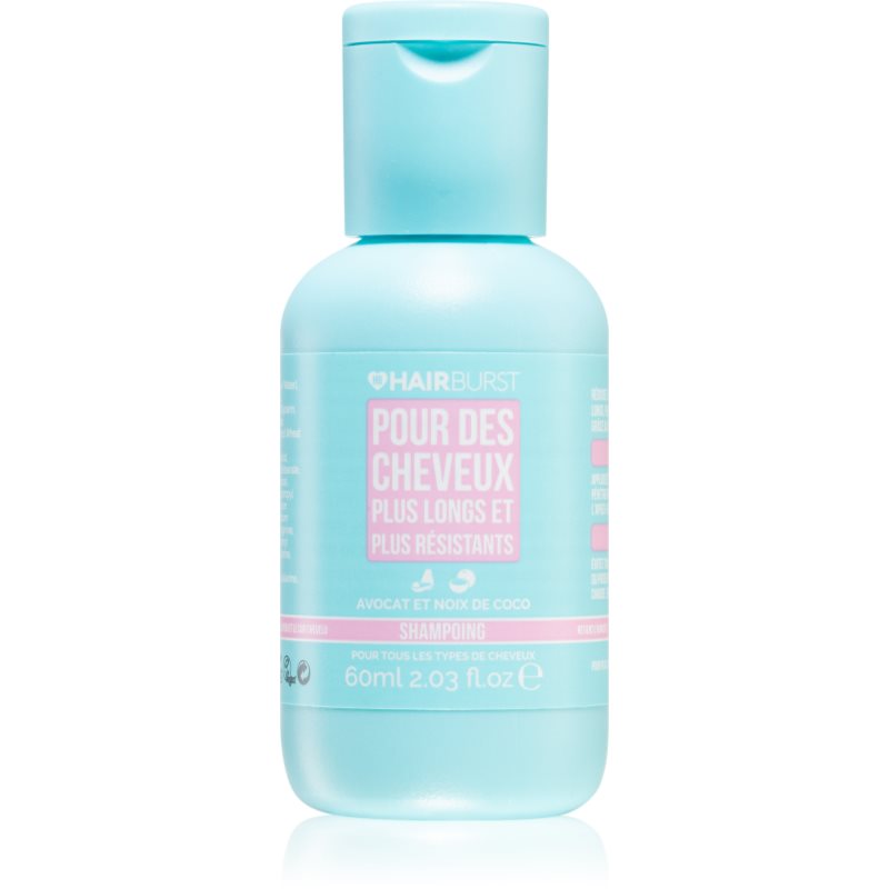 Hairburst Longer Stronger Hair hidratáló sampon az erős és fénylő hajért 60 ml