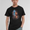 Half Face Tee black
