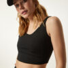 Happiness İstanbul Black Strap Shaper Knitted Sports Bra