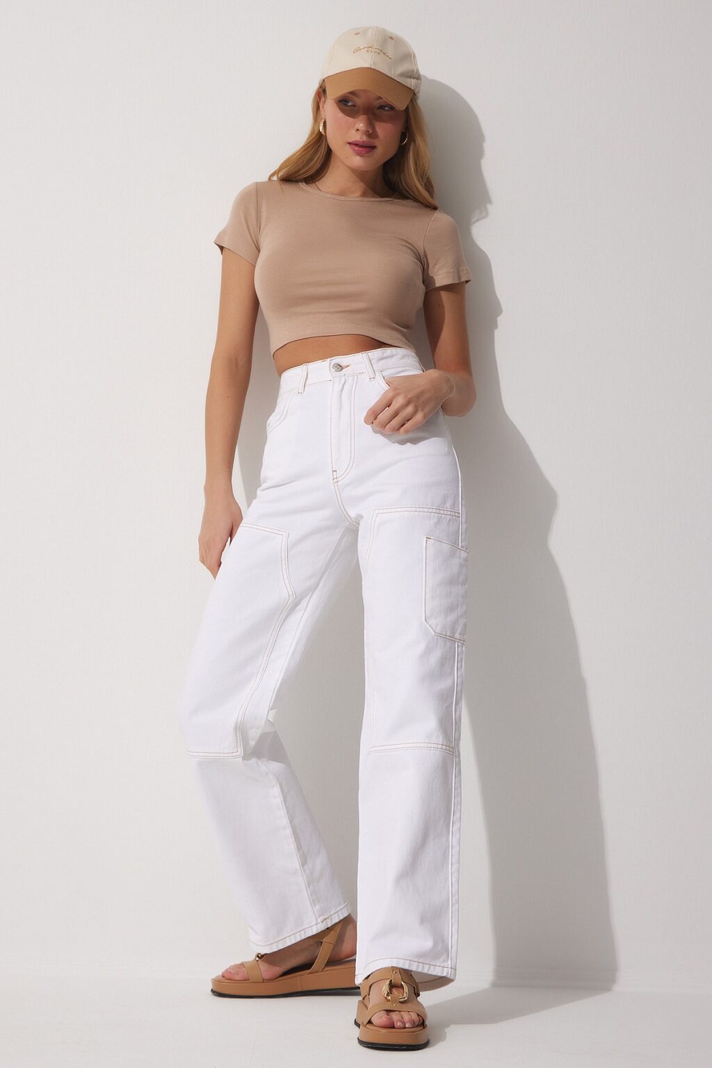 Happiness İstanbul Pants - Fehér - Cargo