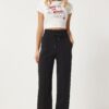Happiness İstanbul Women's Black Basic Knitted Sweatpants with Pockets