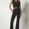 Happiness İstanbul Women's Black Flared Leg Pants