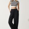 Happiness İstanbul Women's Black Loose Palazzo Trousers