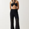 Happiness İstanbul Women's Black Openwork Knitwear Trousers