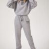 Happiness İstanbul Women's Gray Fleece Printed Tracksuit Set