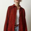 Happiness İstanbul Women's Tile Corduroy Velvet Woven Jacket Shirt
