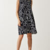 Happiness İstanbul Women's Vivid Black Patterned Summer Bell Dress