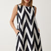 Happiness İstanbul Women's Vivid White Patterned Summer Bell Dress