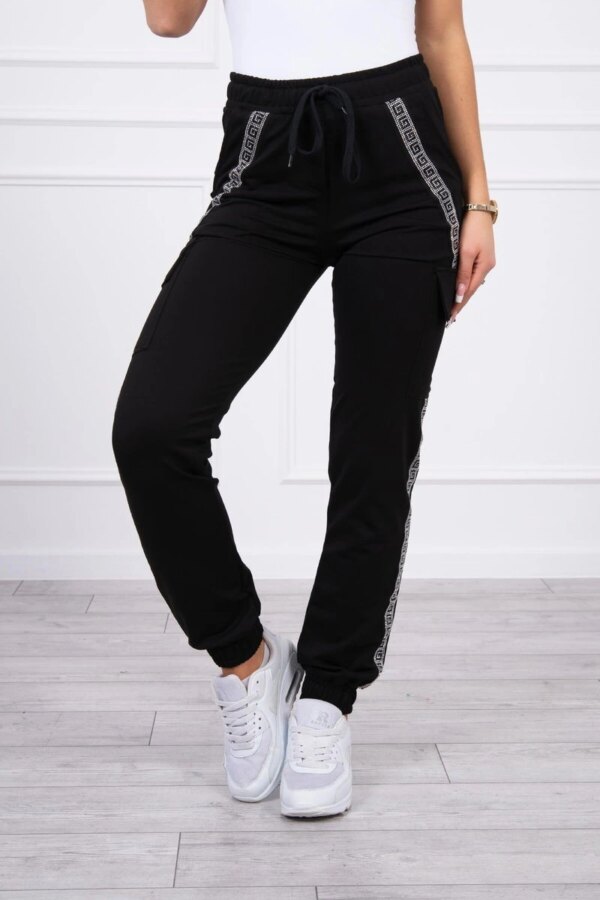 Happy Socks Cotton cargo pants black