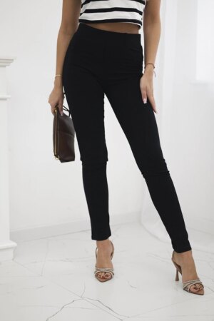Happy Socks Cotton pants with cubic zirconia on the back pockets black