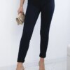 Happy Socks Cotton pants with cubic zirconia on the back pockets navy blue
